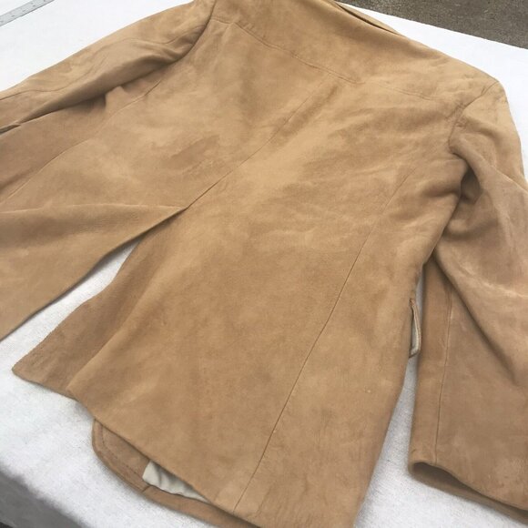 Vtg 70s USA Corbin Mens Tan Lambskin Suede Blazer Coat Jacket Mod Retro M L HTF - Picture 16 of 16